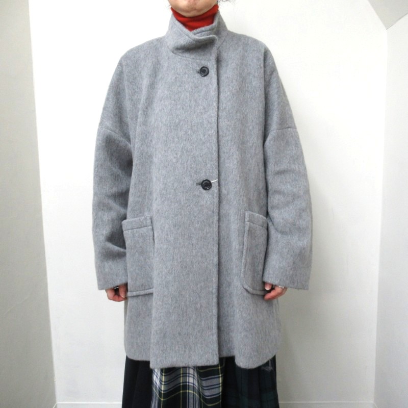 Michel Beaudouin  シャギーポケ付きコート /GY2 【日本製】